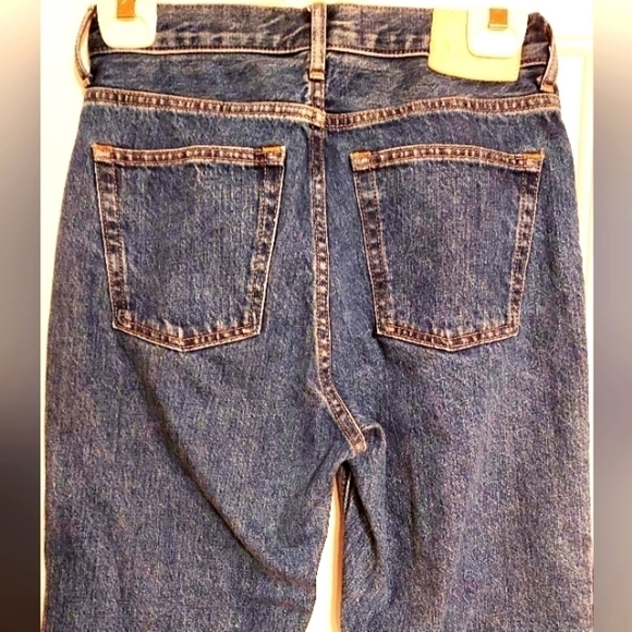 everlane Curvy 90s Cheeky Straight Jeans Med Blue Wash Size 25R - Picture 4 of 6